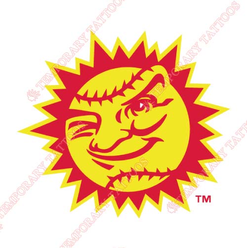 Jacksonville Suns Customize Temporary Tattoos Stickers NO.7727